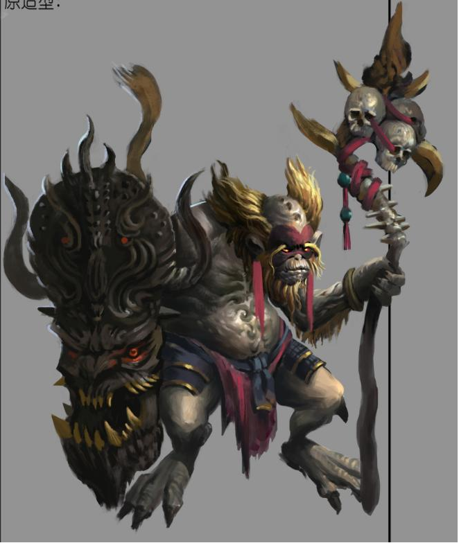 「金刚魔猴」水帘洞内,数量极其稀少的猴种之一。 「金刚魔猴」水帘洞内,数量极其稀少的猴种之一。